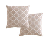 NNEDSZ Platinum Collection Pair of Indi Stone European Pillowcases 65 x 65cm