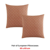 NNEDSZ Pair of Kalihari Sand European Pillowcases 65 x 65cm