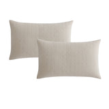 NNEDSZ Platinum Collection Pair of Kayo Linen 100% Cotton Standard Pillowcases 48 x 73 + 20cm