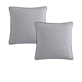 NNEDSZ Platinum Collection Pair of Region Grey European Pillowcases 65 x 65cm