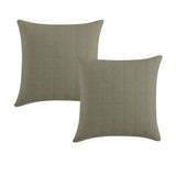 NNEDSZ Pair of Rhodes Moss European Pillowcases 65 x 65 + 16cm