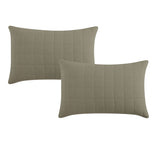 NNEDSZ Pair of Rhodes Moss Standard Pillowcases 48 x 73 + 20cm