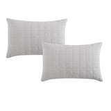 NNEDSZ Pair of Rhodes Silver Standard Pillowcases 48 x 73 + 20cm