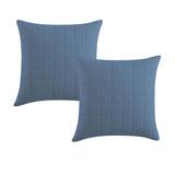 NNEDSZ Pair of Rhodes Steel European Pillowcases 65 x 65 + 16cm