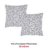 NNEDSZ Pair of Shanghai Nights European Pillowcases 65 x 65cm