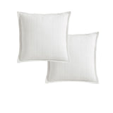 NNEDSZ Platinum Collection Pair of Sierra White European Pillowcases 65 x 65cm