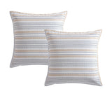 NNEDSZ Pair of Statham Navy European Pillowcases 65 x 65cm