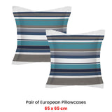 NNEDSZ Pair of Trent Lagoon European Pillowcases 65 x 65cm