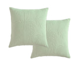 NNEDSZ Platinum Collection Pair of Tropicana Sage European Pillowcases 65 x 65cm