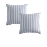 NNEDSZ Pair of Urban Stripe Charcoal European Pillowcases 65 x 65cm