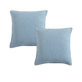NNEDSZ Private Collection Pair of Urban Steel 100% Cotton Waffle European Pillowcases