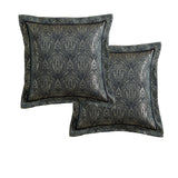 NNEDSZ Davinci Pair of Valencia Emerald European Pillowcases 65 x 65cm