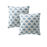 NNEDSZ Logan and Mason Pair of Woolamai Blue European Pillowcases 65 x 65cm