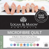NNEDSZ 350GSM Microfiber Quilt with Cotton Cover Double