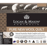 NNEDSZ 500GSM Pure Wool Premium Quality Quilt Double