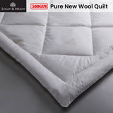 NNEDSZ 500GSM Pure Wool Premium Quality Quilt King