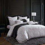 NNEDSZ Davinci Alexander Silver Woven Quilt Cover Set Queen