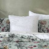 NNEDSZ Logan and Mason 250TC Botanical Coast Sage Cotton Sateen Quilt Cover Set King