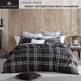 NNEDSZ Charlie Black Quilt Cover Set Queen
