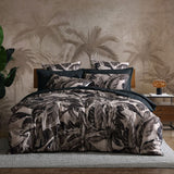 NNEDSZ Elio Black 250TC 100% Cotton Sateen Quilt Cover Set Queen