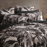 NNEDSZ Elio Black 250TC 100% Cotton Sateen Quilt Cover Set Queen