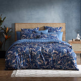 NNEDSZ Elio Blue 250TC 100% Cotton Sateen Quilt Cover Set Queen