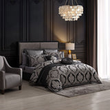 NNEDSZ Davinci Emerson Granite Woven Quilt Cover Set Queen