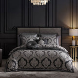 NNEDSZ Davinci Emerson Granite Woven Quilt Cover Set Super King