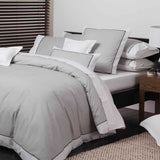 NNEDSZ Essex Pewter Cotton-rich Percale Print Quilt Cover Set Queen