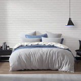 NNEDSZ Platinum Collection Flo Fog Jacquard Geometric Quilt Cover Set King