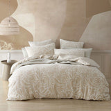 NNEDSZ Platinum Collection Haven Caramel Polyester Cotton Quilt Cover Set King