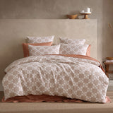 NNEDSZ Platinum Collection Indi Stone Cotton Jacquard Quilt Cover Set Queen