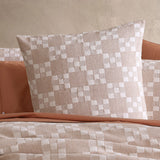 NNEDSZ Platinum Collection Indi Stone Cotton Jacquard Quilt Cover Set Super King