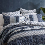 NNEDSZ Into the Blue 250TC 100% Cotton Sateen Quilt Cover Set Queen