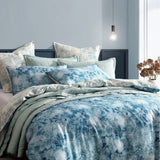NNEDSZ Kiama Blue 250TC 100% Cotton Sateen Quilt Cover Set King