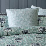 NNEDSZ Logan and Mason 250TC Kimba Teal Cotton Sateen Quilt Cover Set Super King