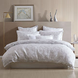 NNEDSZ Platinum Collection Koko Silver Lightly Quilted Quilt Cover Set Queen