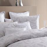 NNEDSZ Platinum Collection Koko Silver Lightly Quilted Quilt Cover Set Super King