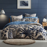 NNEDSZ Kuranda Blue 250TC 100% Cotton Sateen Quilt Cover Set Queen