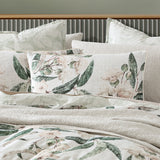 NNEDSZ Logan and Mason 250TC Leeton Eucalyptus Cotton Sateen Quilt Cover Set King