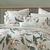 NNEDSZ Logan and Mason 250TC Leeton Eucalyptus Cotton Sateen Quilt Cover Set Super King