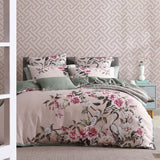 NNEDSZ Lisha Rose 250TC 100% Cotton Sateen Quilt Cover Set Super King