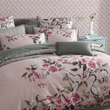 NNEDSZ Lisha Rose 250TC 100% Cotton Sateen Quilt Cover Set Super King
