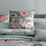 NNEDSZ Lisha Sage 250TC 100% Cotton Sateen Quilt Cover Set Queen