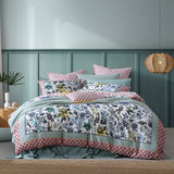 NNEDSZ Logan and Mason 250TC Lumiere Multi Cotton Sateen Quilt Cover Set Super King