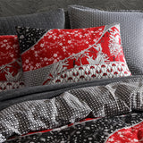 NNEDSZ Logan and Mason 250TC Maru Red Cotton Sateen Quilt Cover Set King