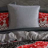 NNEDSZ Logan and Mason 250TC Maru Red Cotton Sateen Quilt Cover Set King