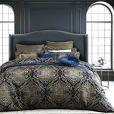 NNEDSZ Davinci Peron Night Crushed Velvet Applique Quilt Cover Set Super King