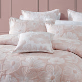 NNEDSZ Platinum Collection Poppi Rose Cotton Polyester Jacquard Quilt Cover Set King