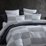 NNEDSZ Platinum Collection Region Grey Polyester Cotton Quilt Cover Set King